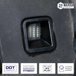 Ford F-250 License Plate Lights - FORM Lighting - Cool White - 2017